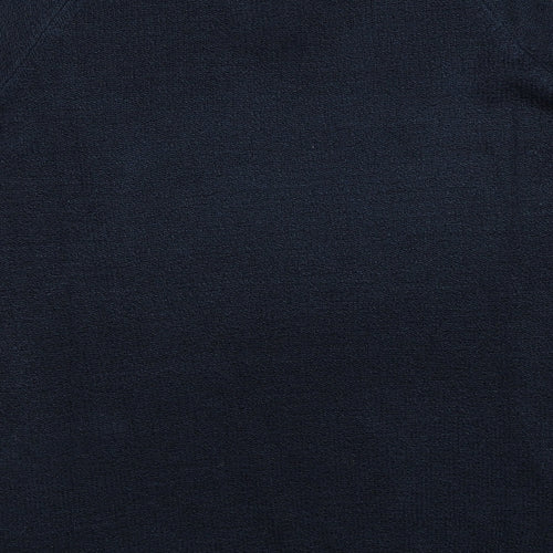Bonmarché Womens Blue V-Neck Acrylic Pullover Jumper Size S