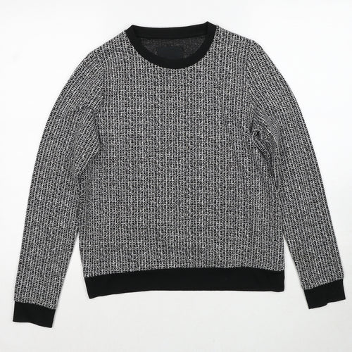 Just Female Womens Black Cotton Pullover Sweatshirt Size S Pullover