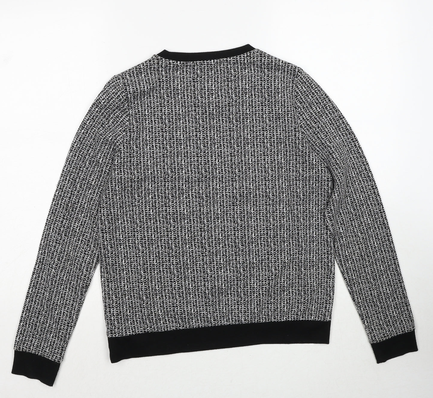 Just Female Womens Black Cotton Pullover Sweatshirt Size S Pullover