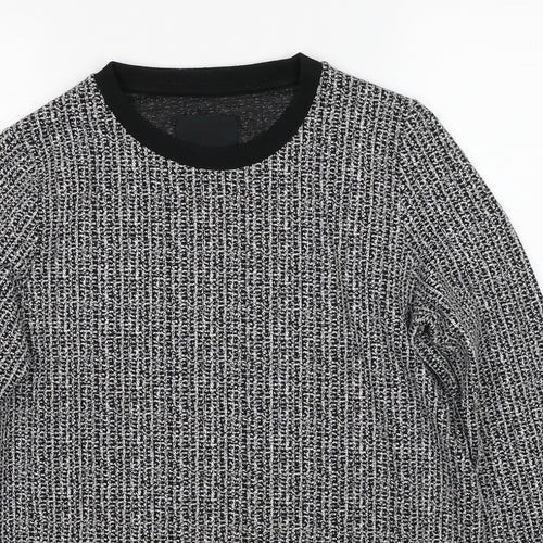 Just Female Womens Black Cotton Pullover Sweatshirt Size S Pullover