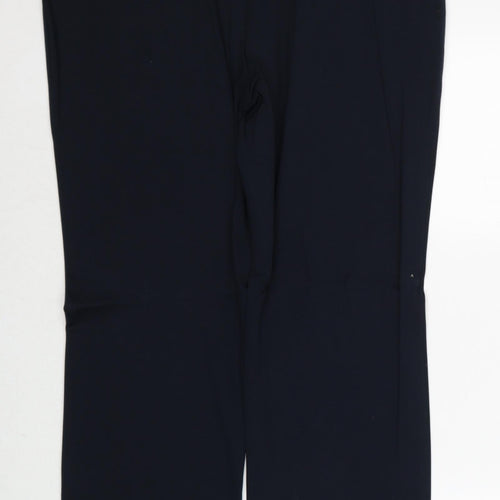 Marks and Spencer Womens Blue Viscose Trousers Size 14 Regular