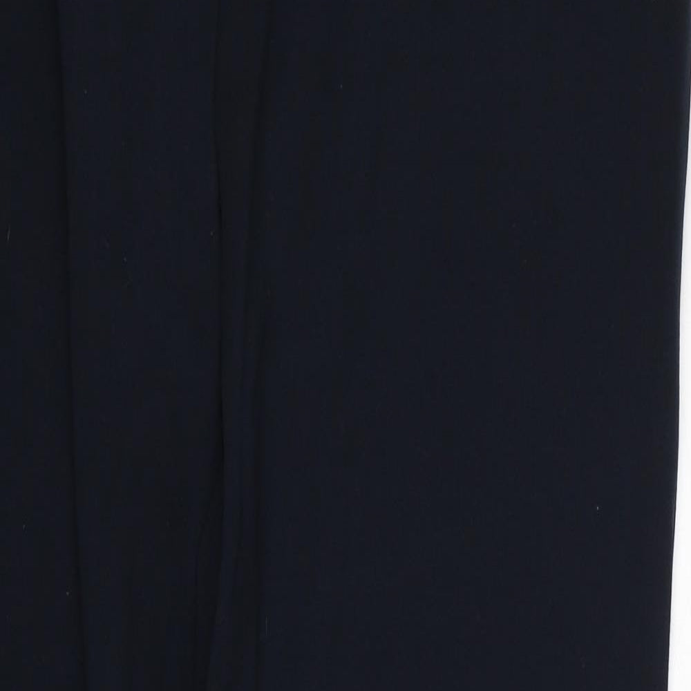 Marks and Spencer Womens Blue Viscose Trousers Size 14 Regular