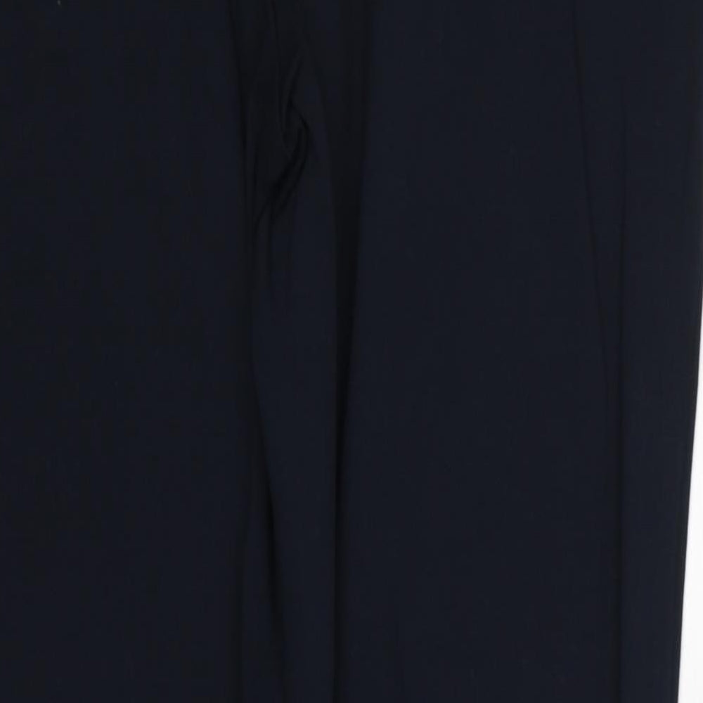 Marks and Spencer Womens Blue Viscose Trousers Size 14 Regular
