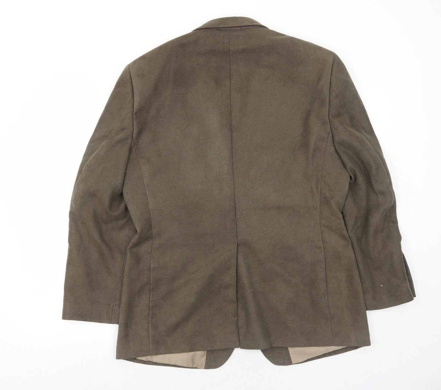 Greenwoods Mens Brown Polyester Jacket Blazer Size 40 Regular