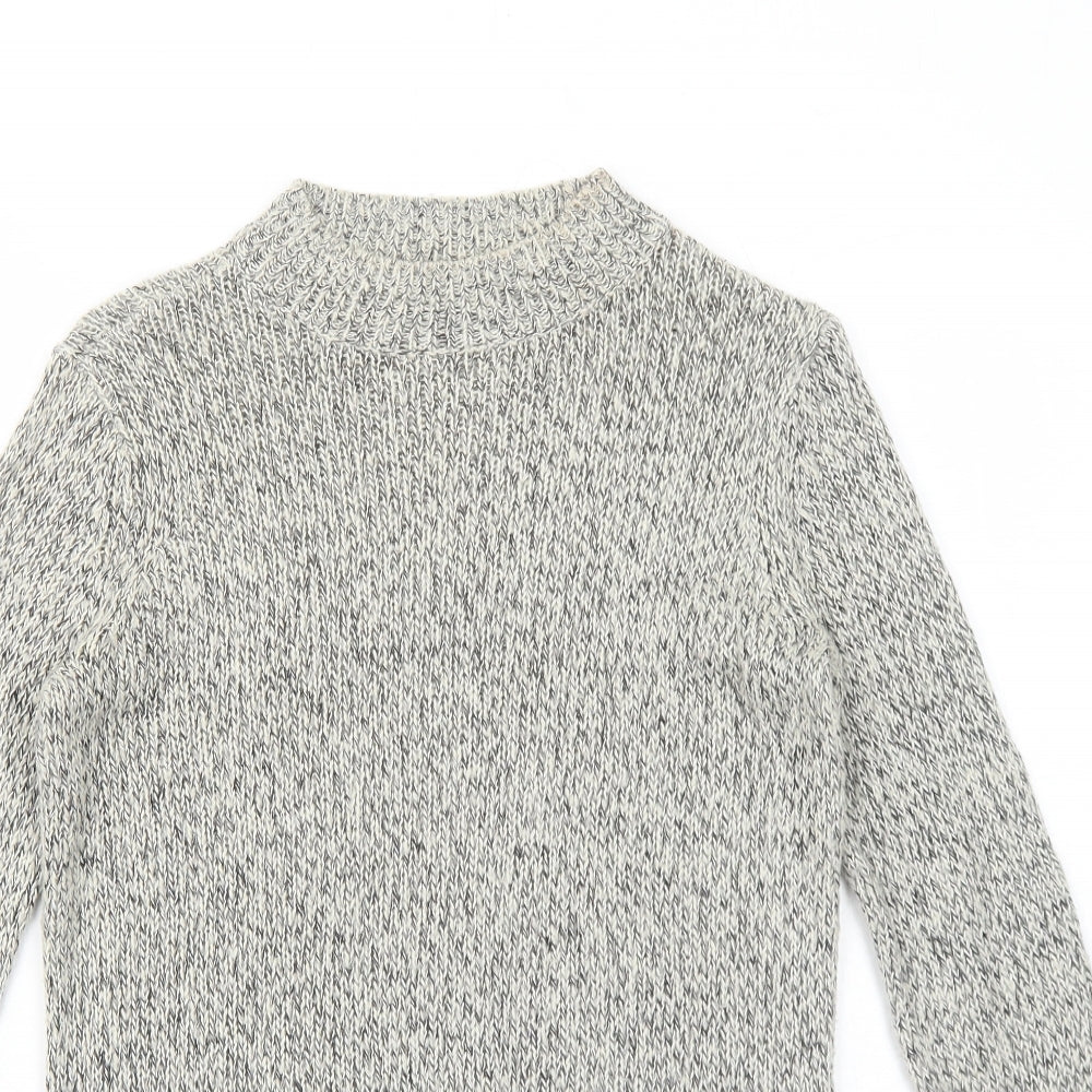 VERO MODA Womens Grey Round Neck Acrylic Pullover Jumper Size XS