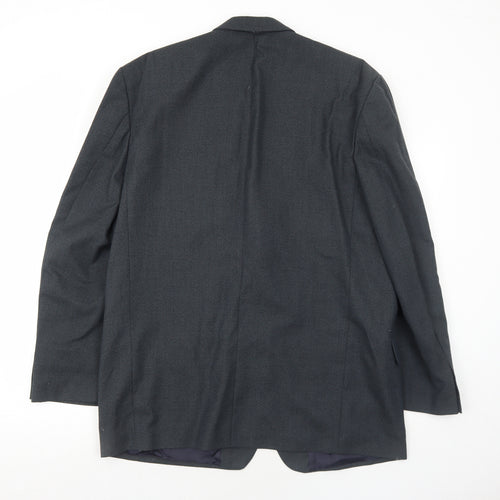 Corman Mens Grey Polyester Jacket Suit Jacket Size 44 Regular