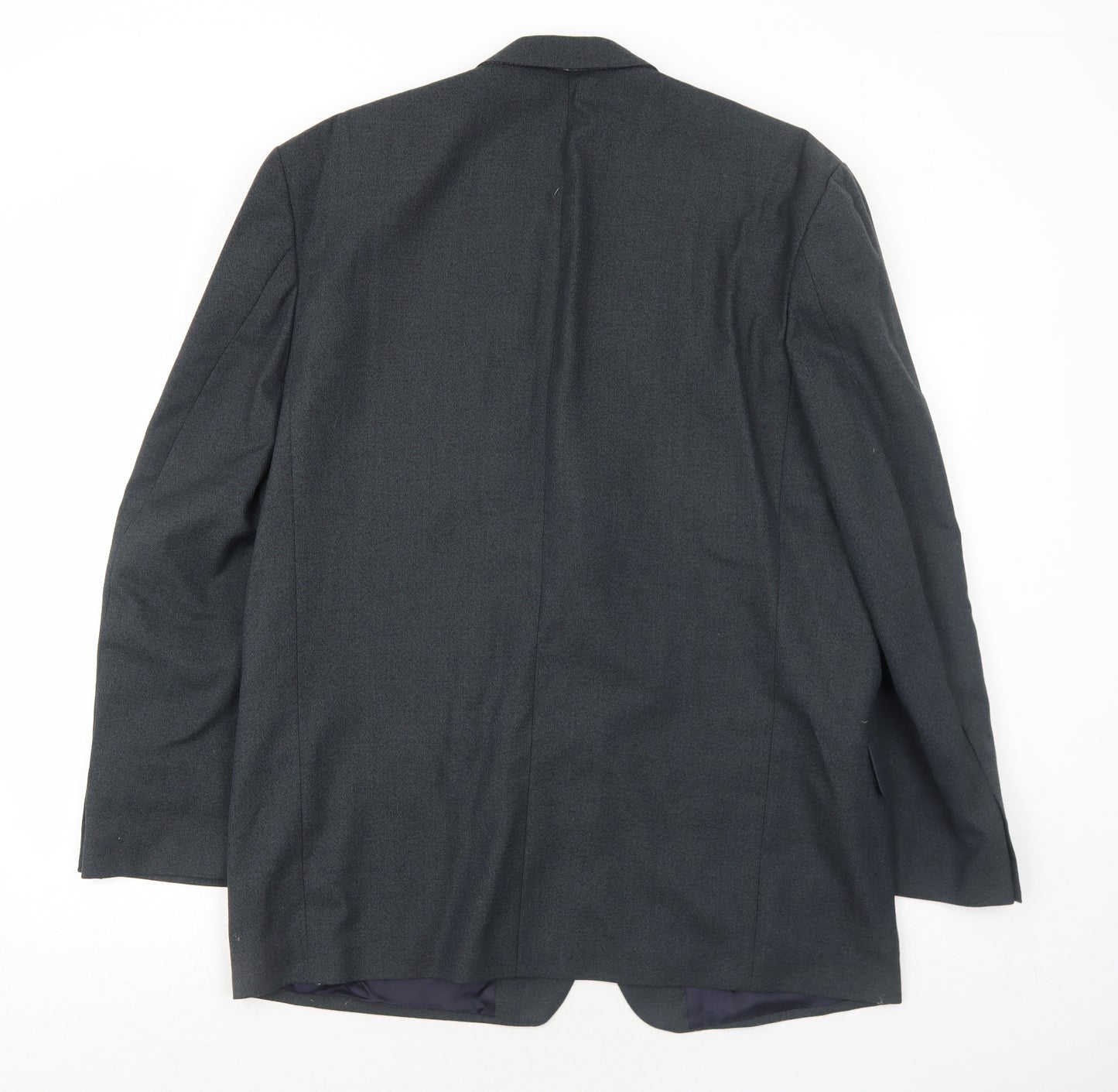 Corman Mens Grey Polyester Jacket Suit Jacket Size 44 Regular