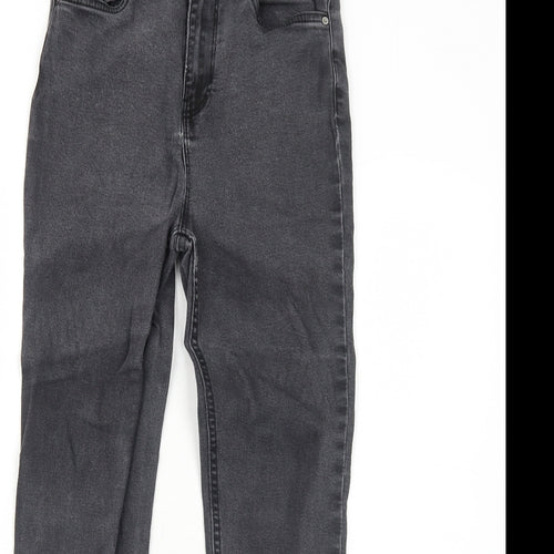 New Look Womens Black Cotton Skinny Jeans Size 10 Regular Zip