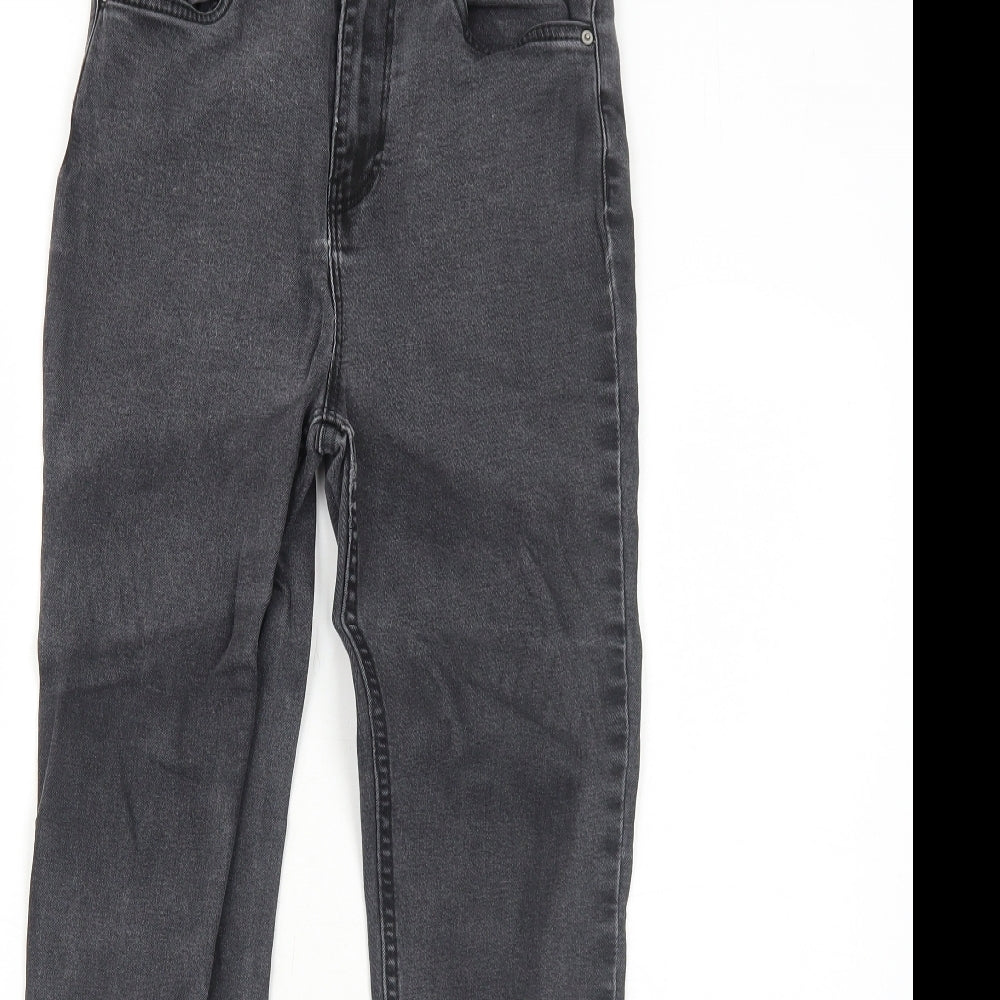 New Look Womens Black Cotton Skinny Jeans Size 10 Regular Zip