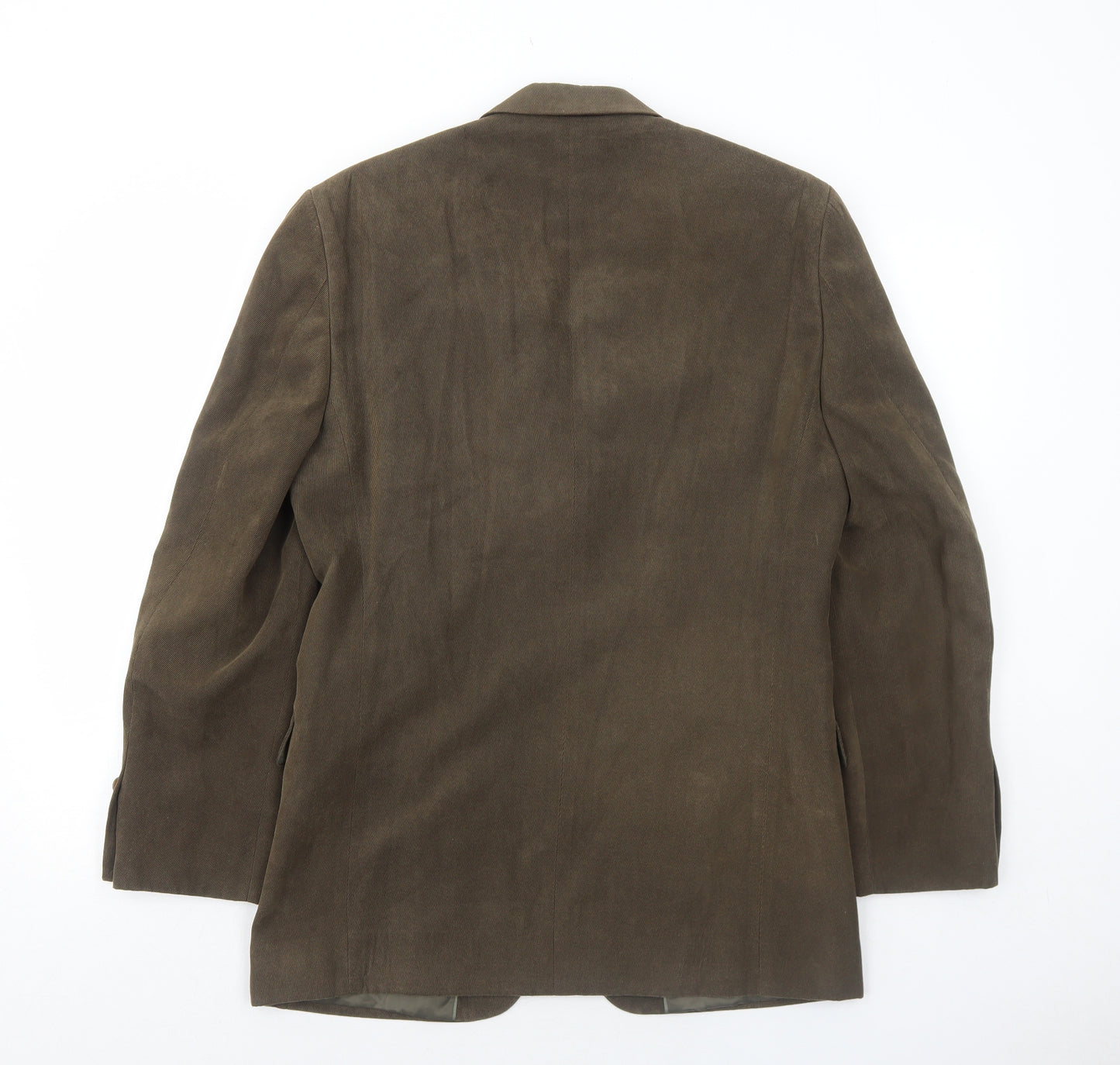 Marks and Spencer Mens Brown Polyester Jacket Blazer Size 36 Regular
