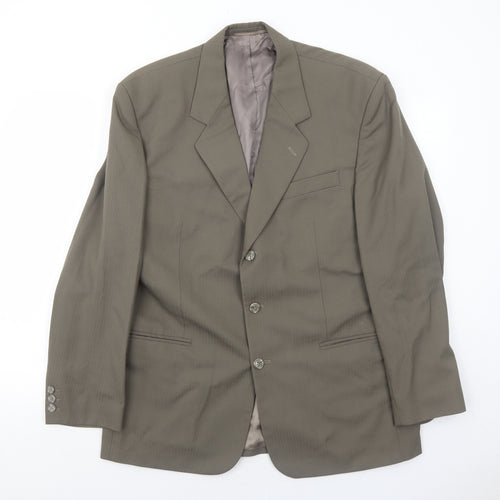 Horne Brothers Mens Brown Polyester Jacket Suit Jacket Size 40 Regular