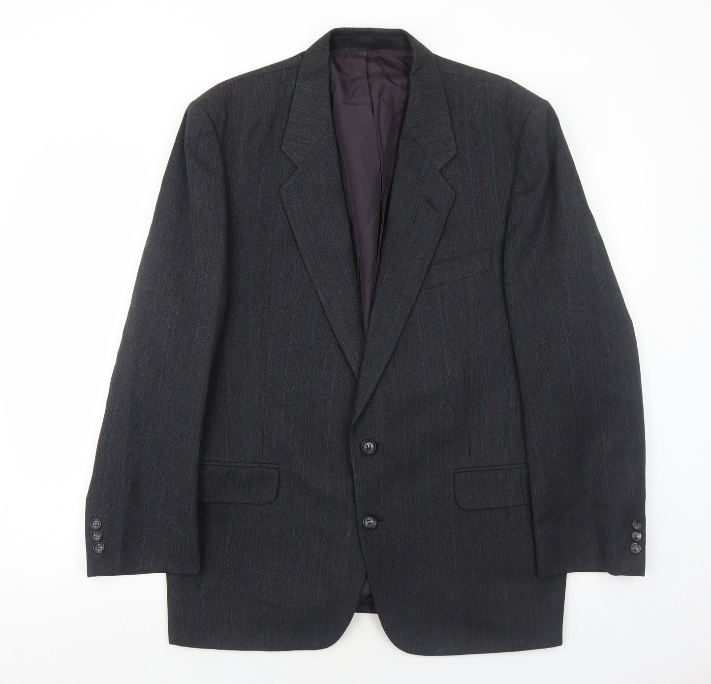 C&A Mens Grey Polyester Jacket Suit Jacket Size 42 Regular