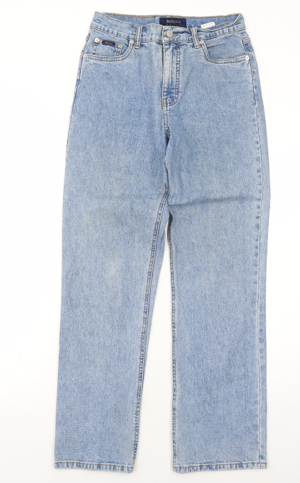 Donna Jeans Womens Blue Cotton Mom Jeans Size 8 Regular Zip