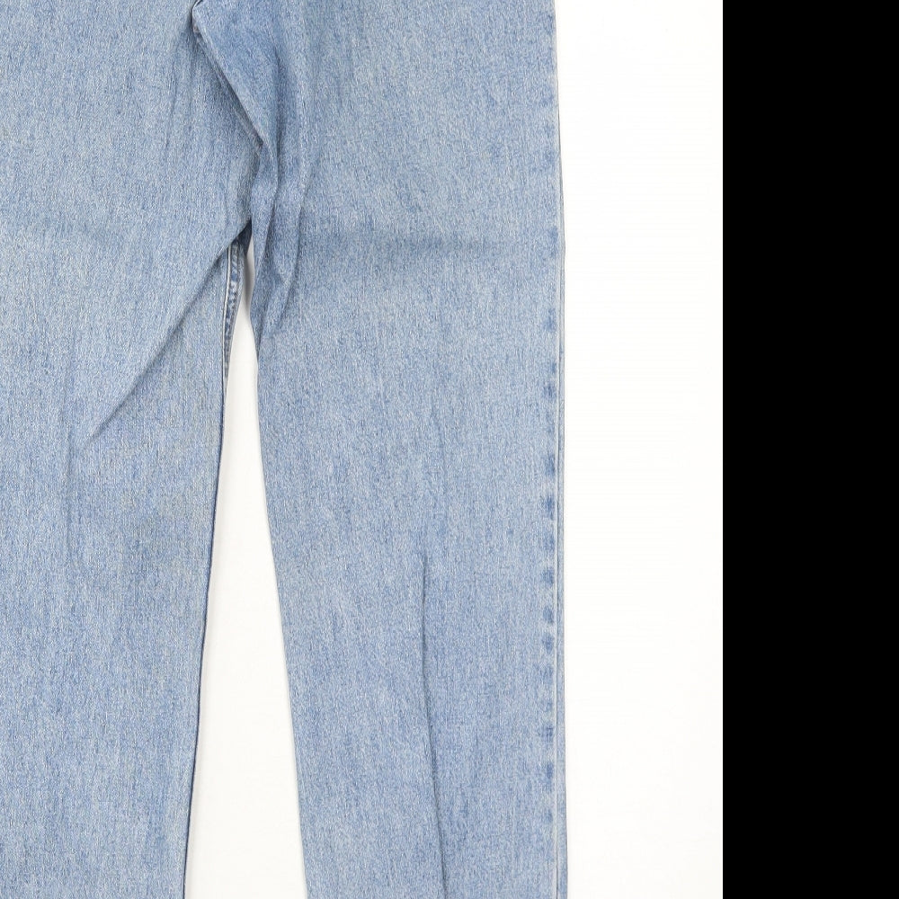 Donna Jeans Womens Blue Cotton Mom Jeans Size 8 Regular Zip