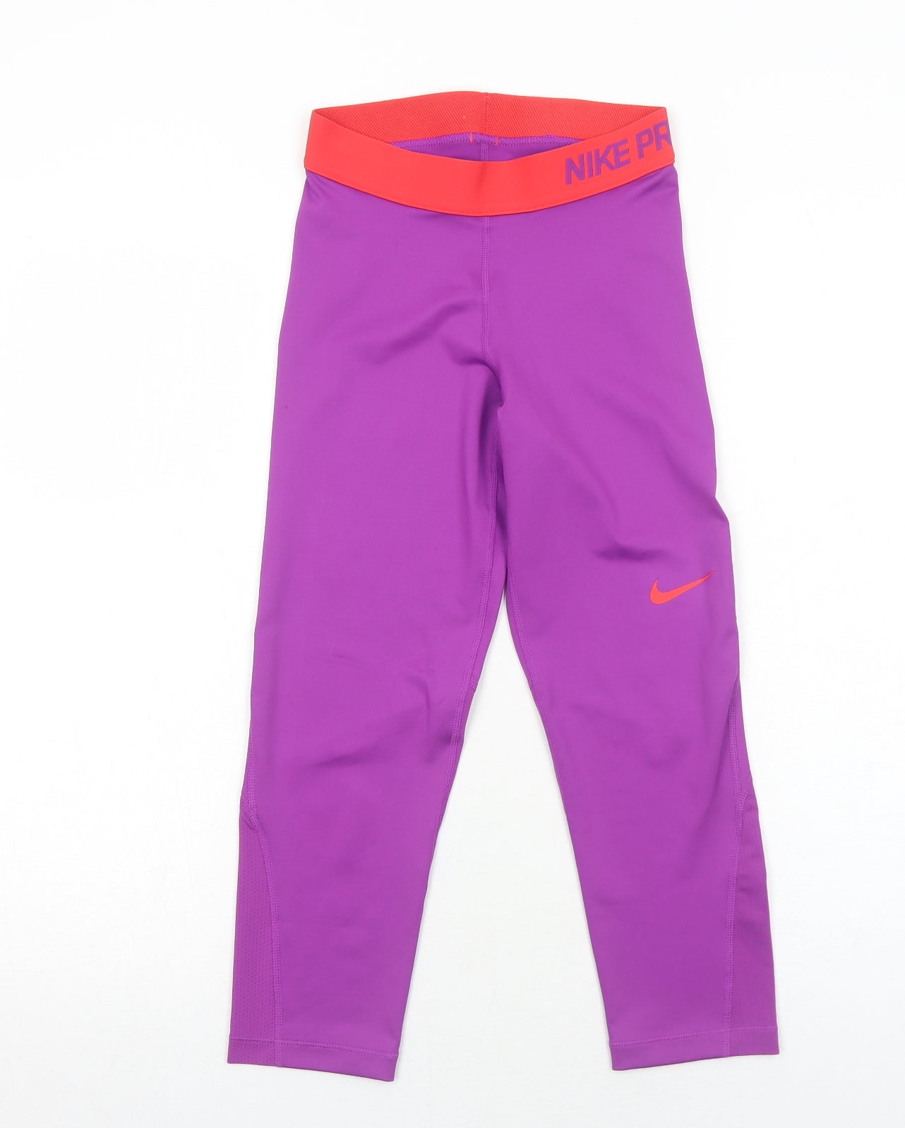 Nike Womens Purple Polyester Compression Leggings Size XS Regular Pullover