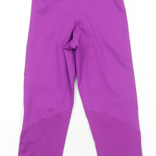 Nike Womens Purple Polyester Compression Leggings Size XS Regular Pullover