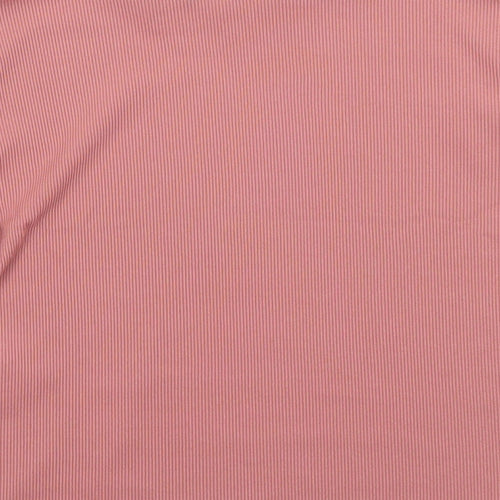 I SAW IT FIRST Womens Pink Viscose Basic T-Shirt Size 10 Round Neck