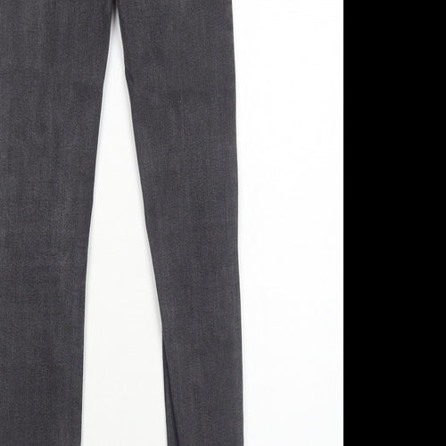 New Look Womens Black Cotton Skinny Jeans Size 8 Regular Zip