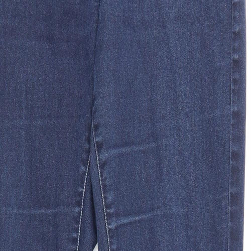 Marks and Spencer Womens Blue Cotton Jegging Jeans Size 8 Regular Zip