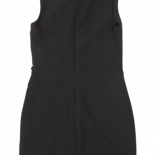 Kei Kei Womens Black Polyester A-Line Size 12 Round Neck Zip