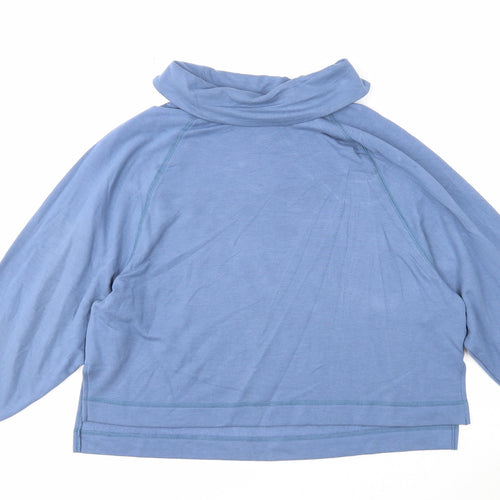 Old Navy Womens Blue Viscose Pullover Sweatshirt Size L Pullover