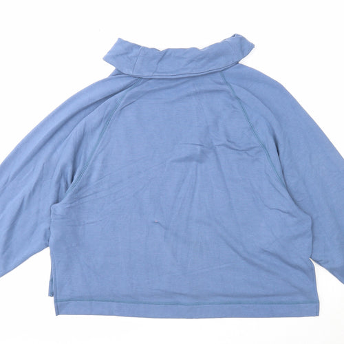 Old Navy Womens Blue Viscose Pullover Sweatshirt Size L Pullover