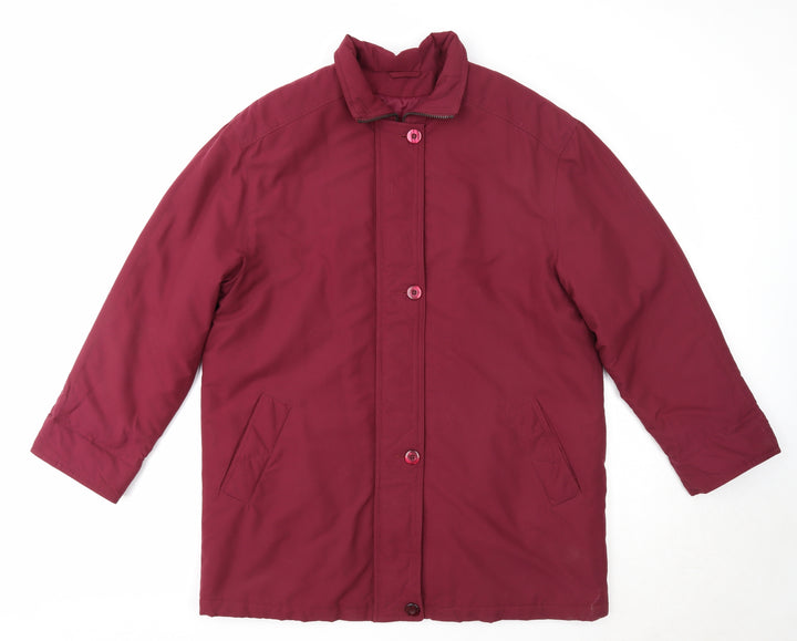 Bonmarché Womens Purple Jacket Size M Zip