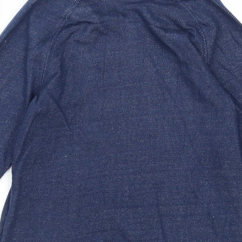 Mothercare Boys Blue Cotton Full Zip Sweatshirt Size 6 Years Zip