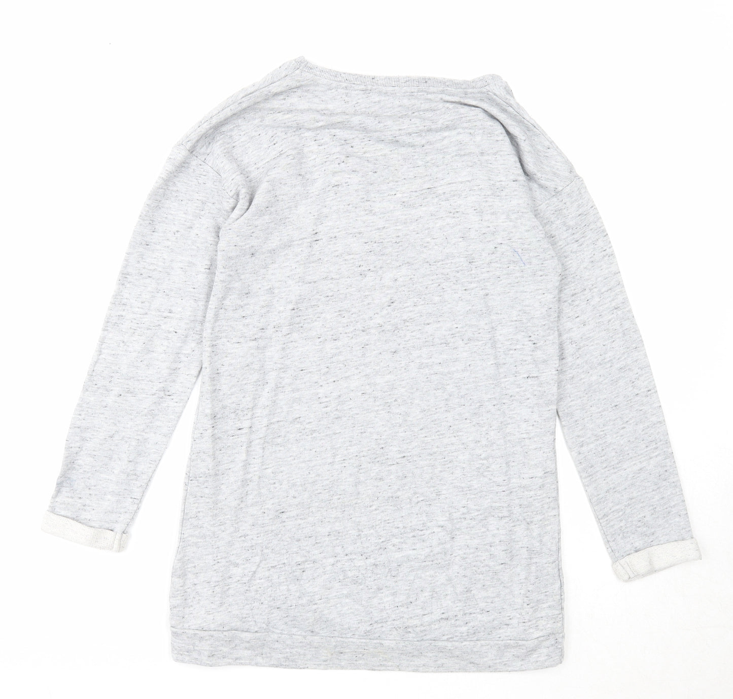 NEXT Girls Grey Cotton Pullover Sweatshirt Size 10 Years Pullover - YEH