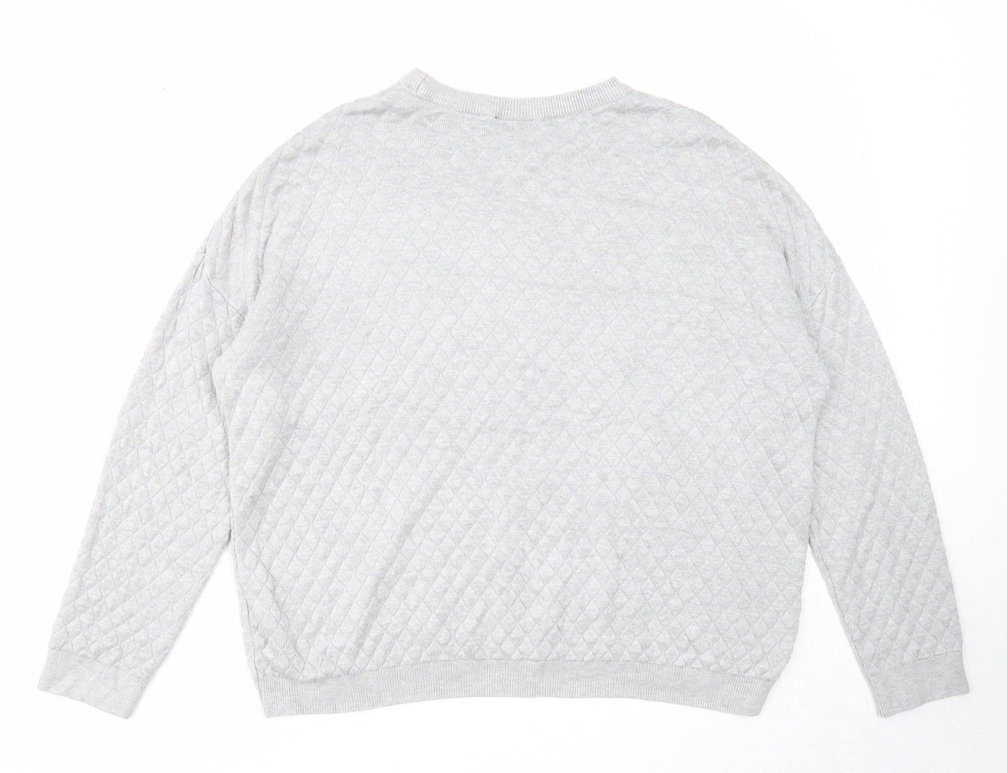 Topshop Womens Grey Acrylic Pullover Sweatshirt Size 12 Pullover