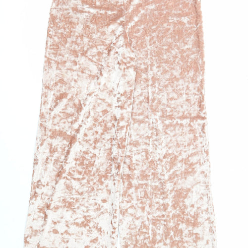 Missguided Womens Beige Polyester Trousers Size 4 Regular