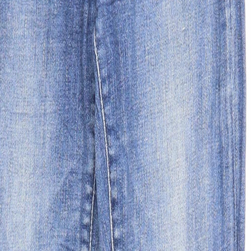 H&M Womens Blue Cotton Skinny Jeans Size 29 in Regular Zip