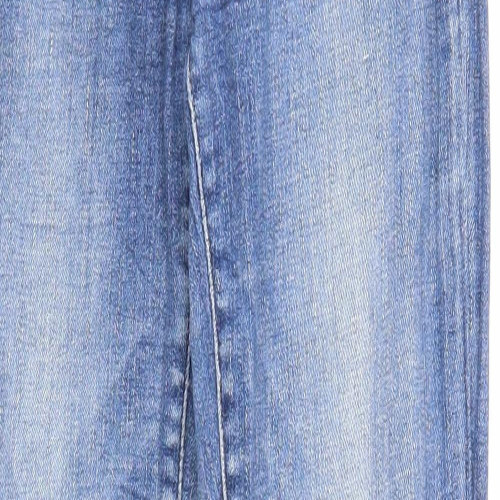 H&M Womens Blue Cotton Skinny Jeans Size 29 in Regular Zip