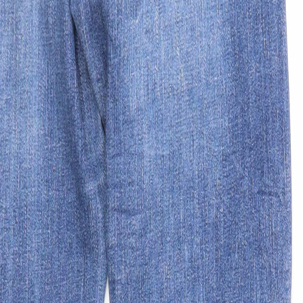 H&M Womens Blue Cotton Skinny Jeans Size 29 in Regular Zip
