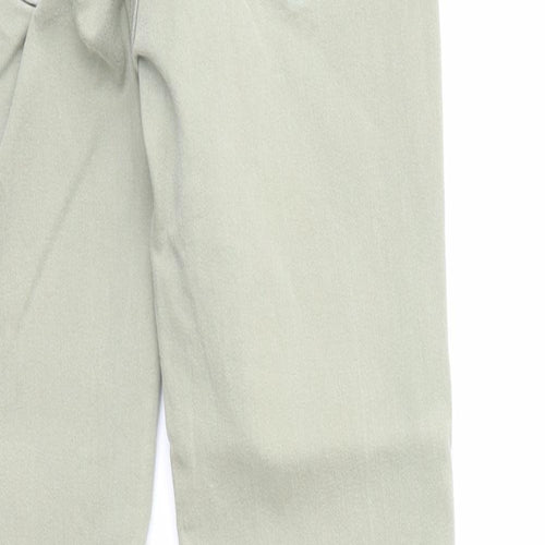 Zara Womens Green Cotton Skinny Jeans Size 8 Regular Zip - Waist 21 inches