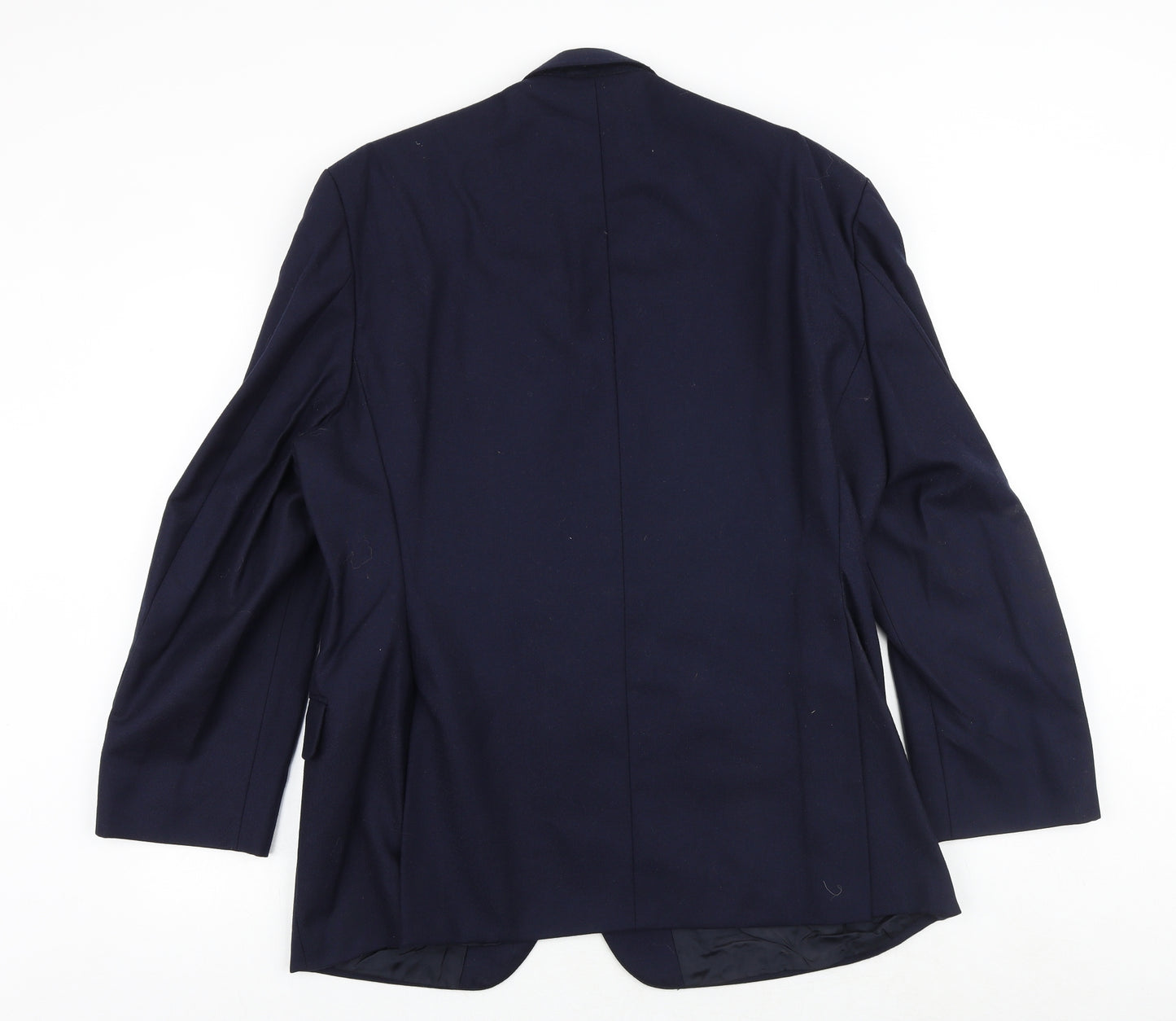 THE LABEL Mens Blue Polyester Jacket Suit Jacket Size 44 Regular