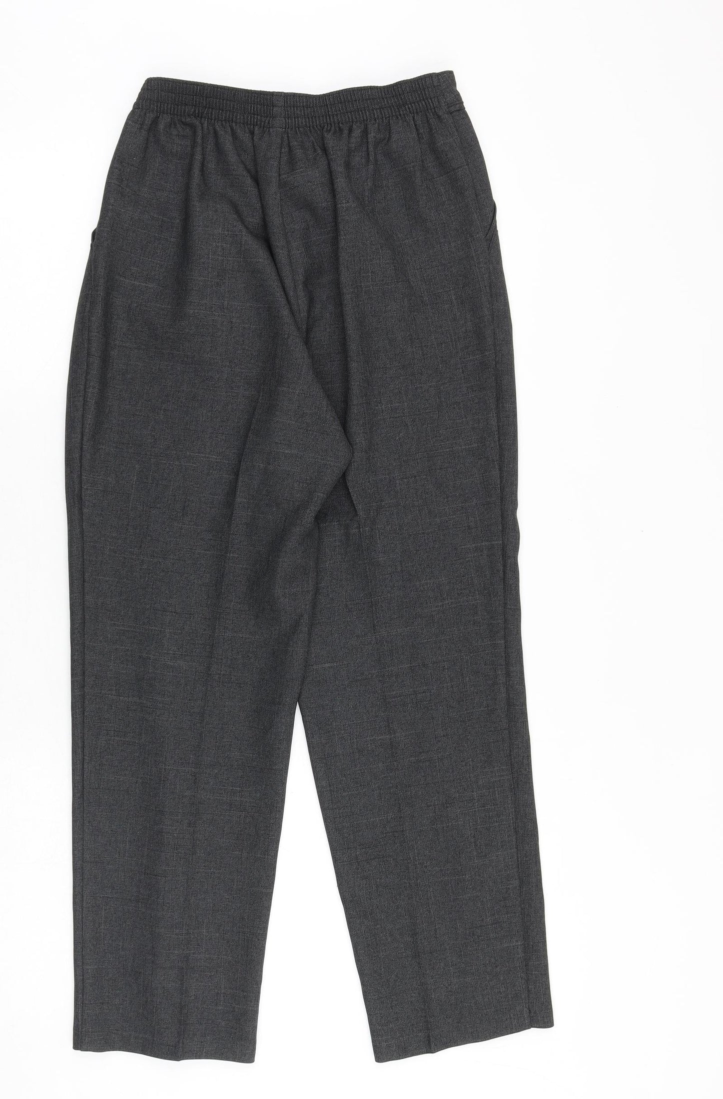 Marks and Spencer Womens Grey Polyester Trousers Size 10 Regular