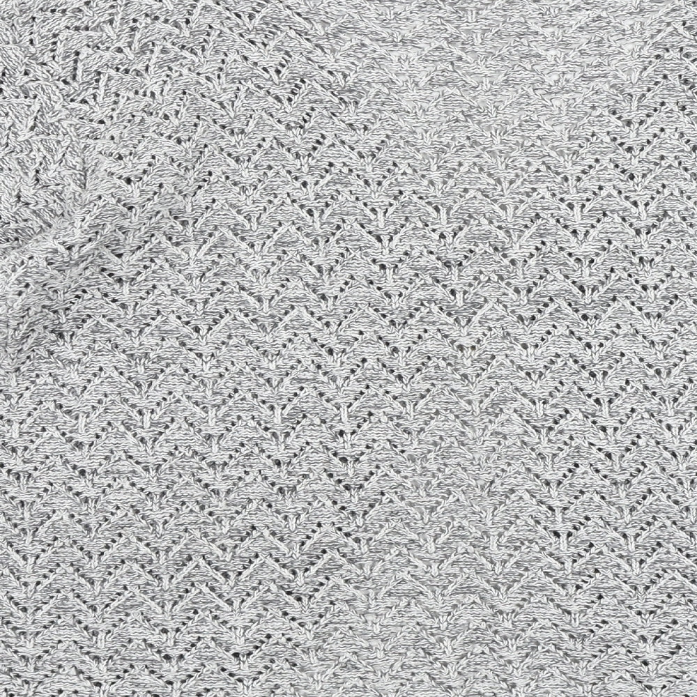 Pulse Womens Grey V-Neck Acrylic Cardigan Jumper Size L