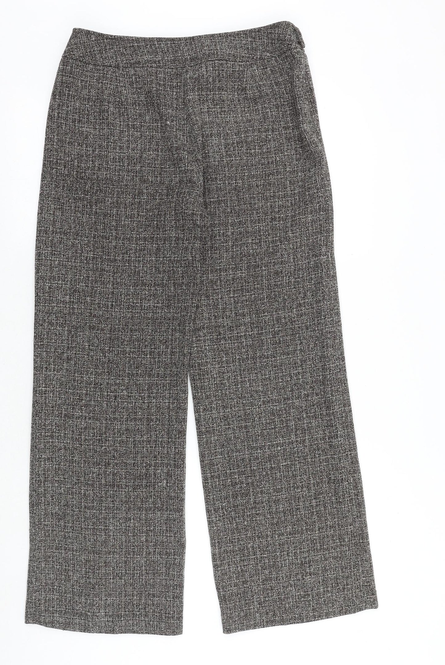 Principles Womens Grey Polyester Dress Pants Trousers Size 12 Regular Zip