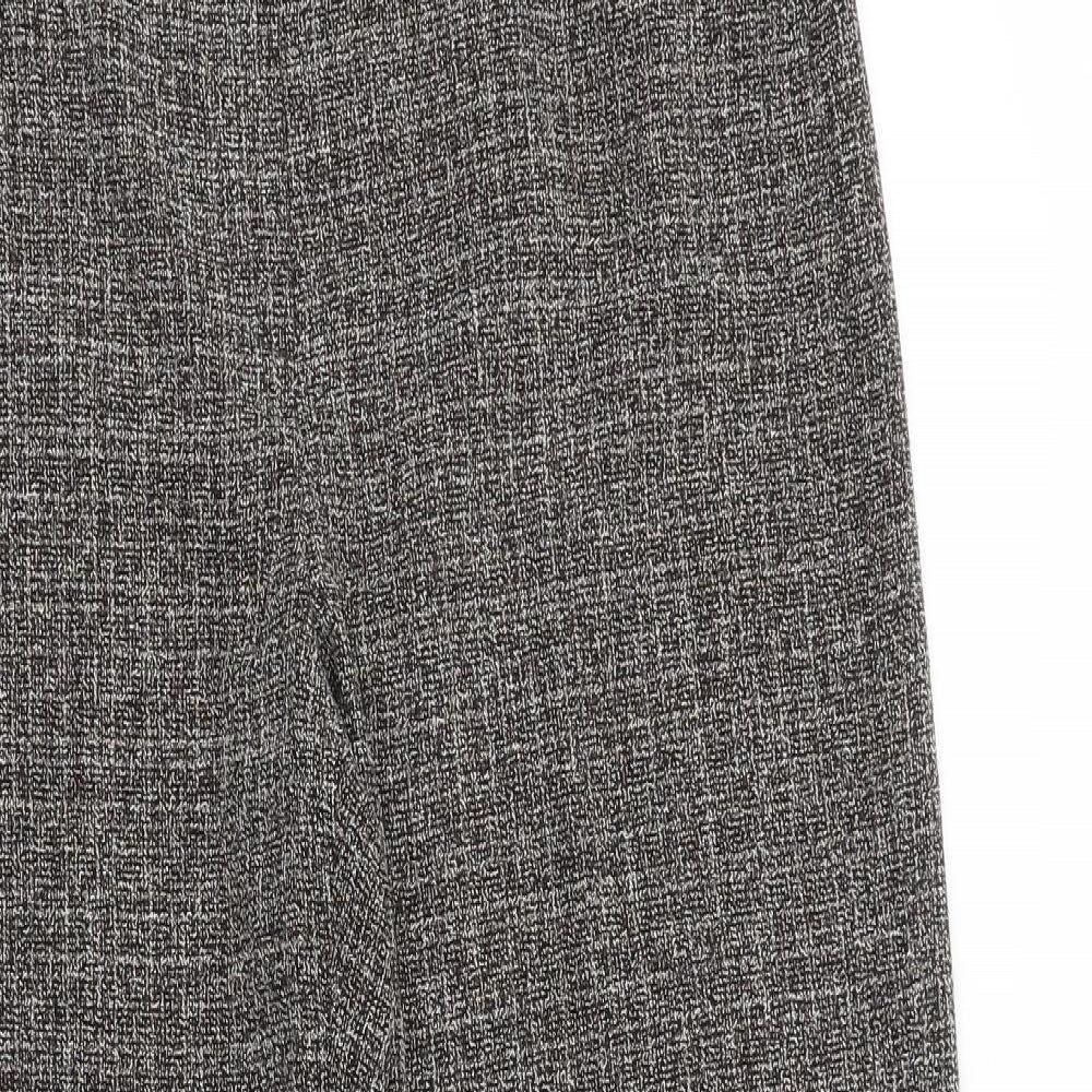 Principles Womens Grey Polyester Dress Pants Trousers Size 12 Regular Zip