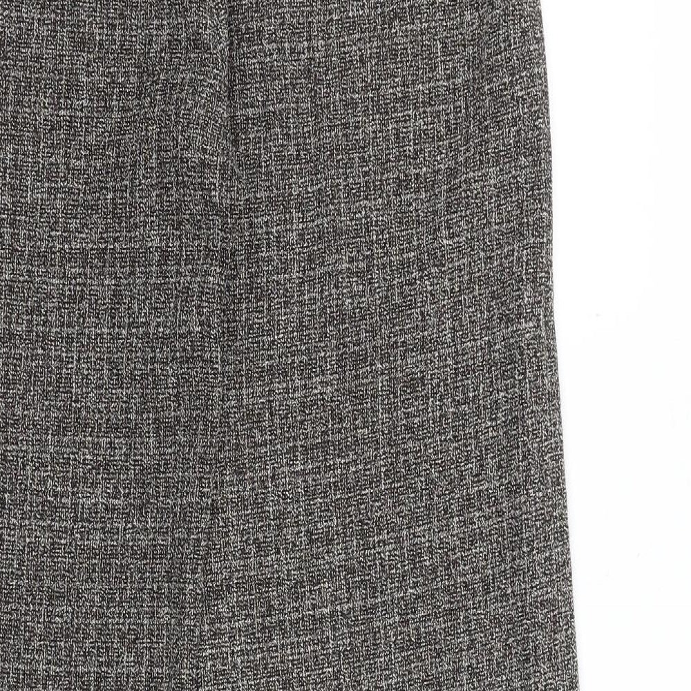 Principles Womens Grey Polyester Dress Pants Trousers Size 12 Regular Zip