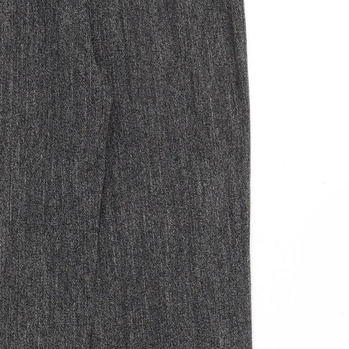 Dorothy Perkins Womens Grey Polyester Dress Pants Trousers Size 12 Regular Zip