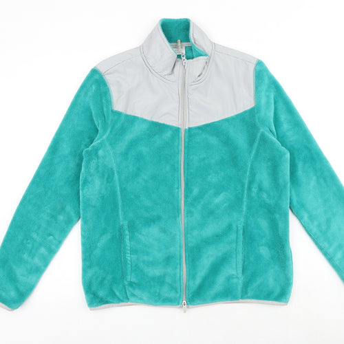 Danskin Womens Green Jacket Size L Zip