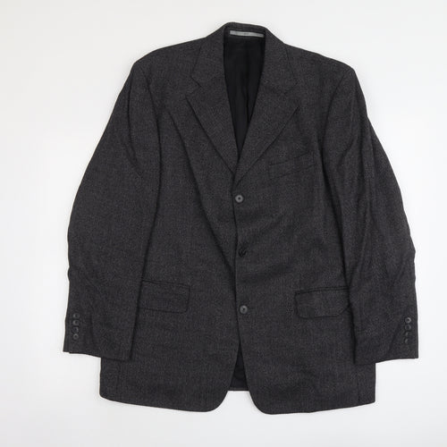 Bozzalla&Lesna Mens Grey Wool Jacket Suit Jacket Size L Regular