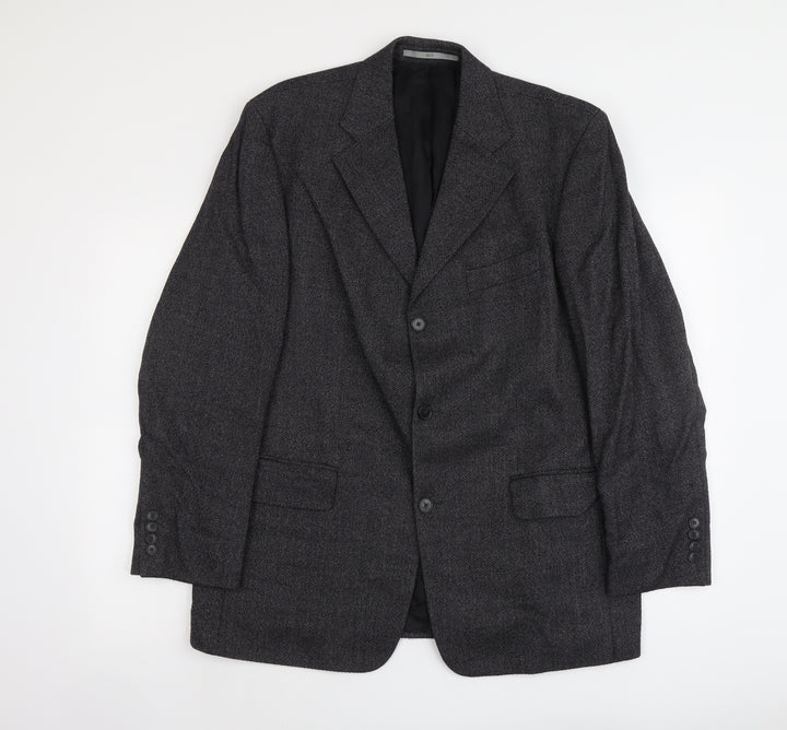 Bozzalla&Lesna Mens Grey Wool Jacket Suit Jacket Size L Regular