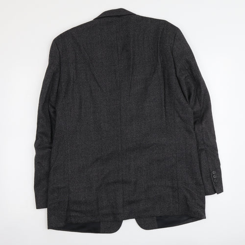 Bozzalla&Lesna Mens Grey Wool Jacket Suit Jacket Size L Regular