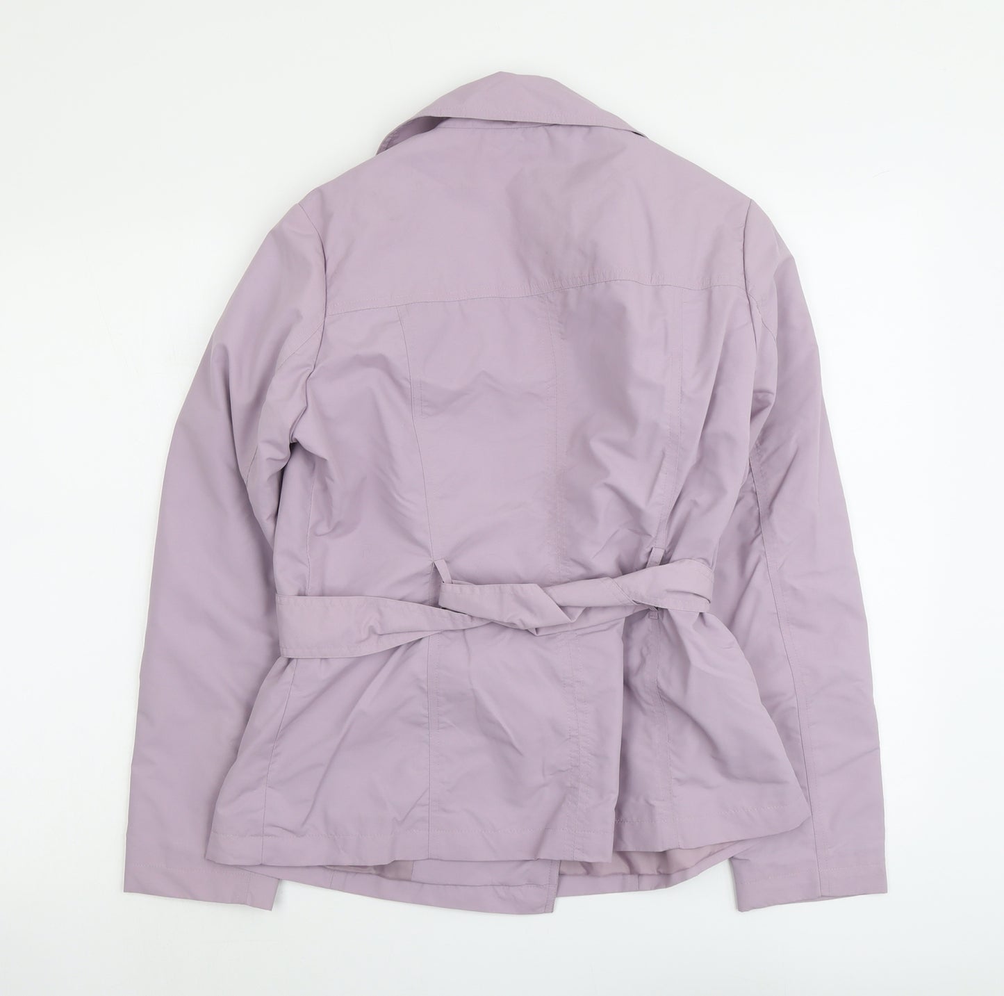 Marks and Spencer Womens Purple Pea Coat Jacket Size 12 Button