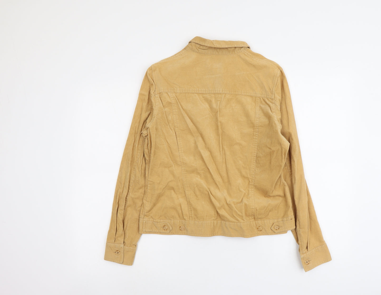 JFW Womens Beige Jacket Size 12 Button