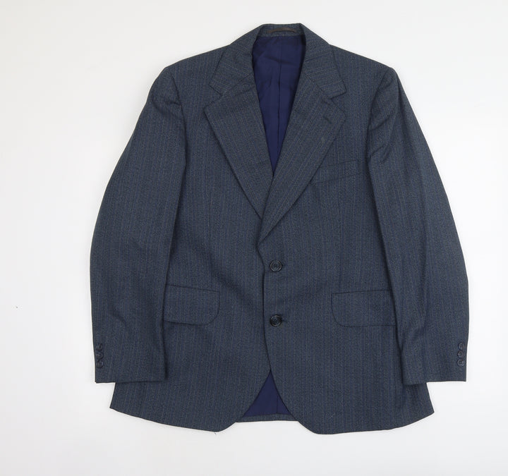 Marks and Spencer Mens Blue Wool Jacket Suit Jacket Size L Regular