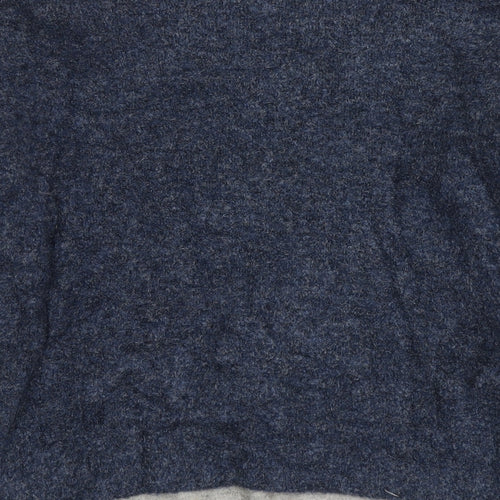 Marks and Spencer Womens Grey Round Neck Acrylic Pullover Jumper Size M